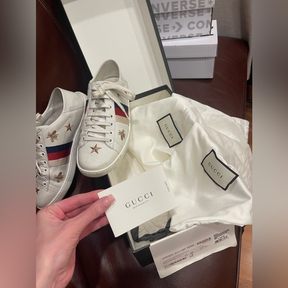 Gucci Ace Bees and Stars Sneaker - Picture 1 of 16
